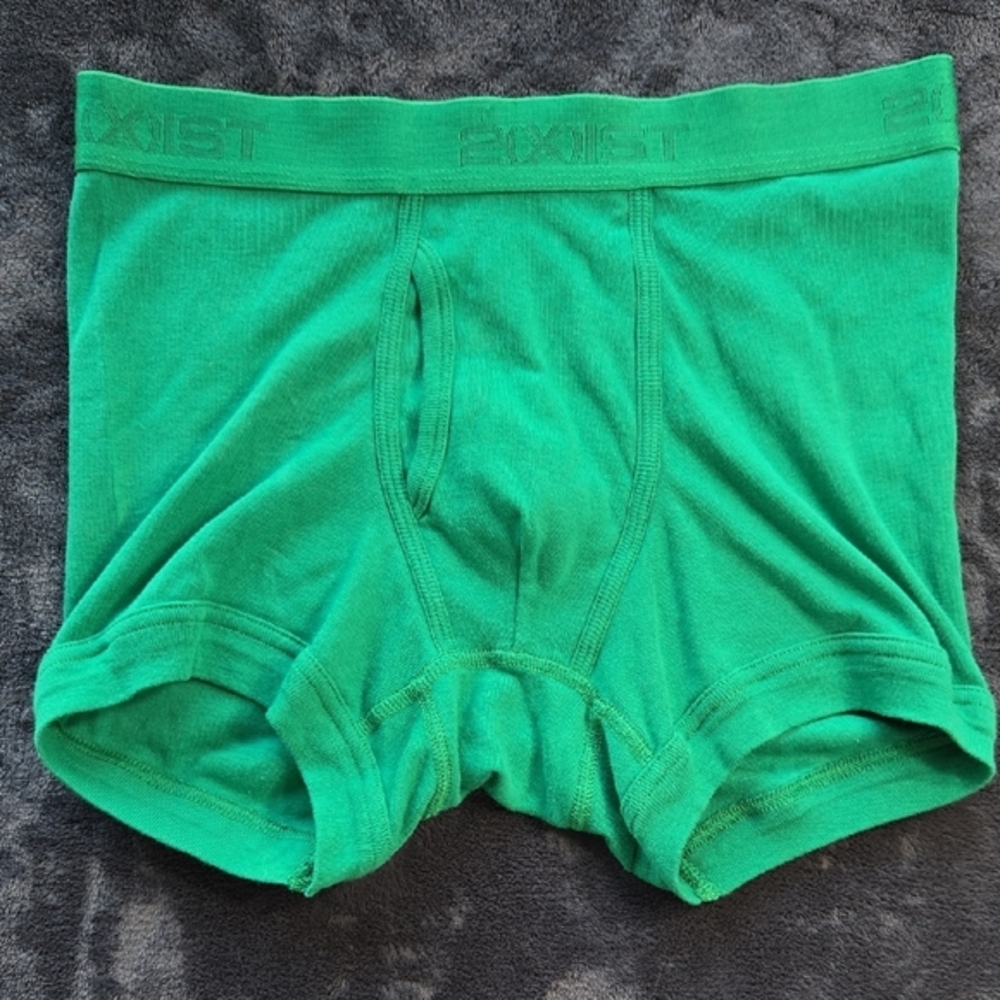 2xist Green Boxer Briefs with Seamless Stretch Fabric
